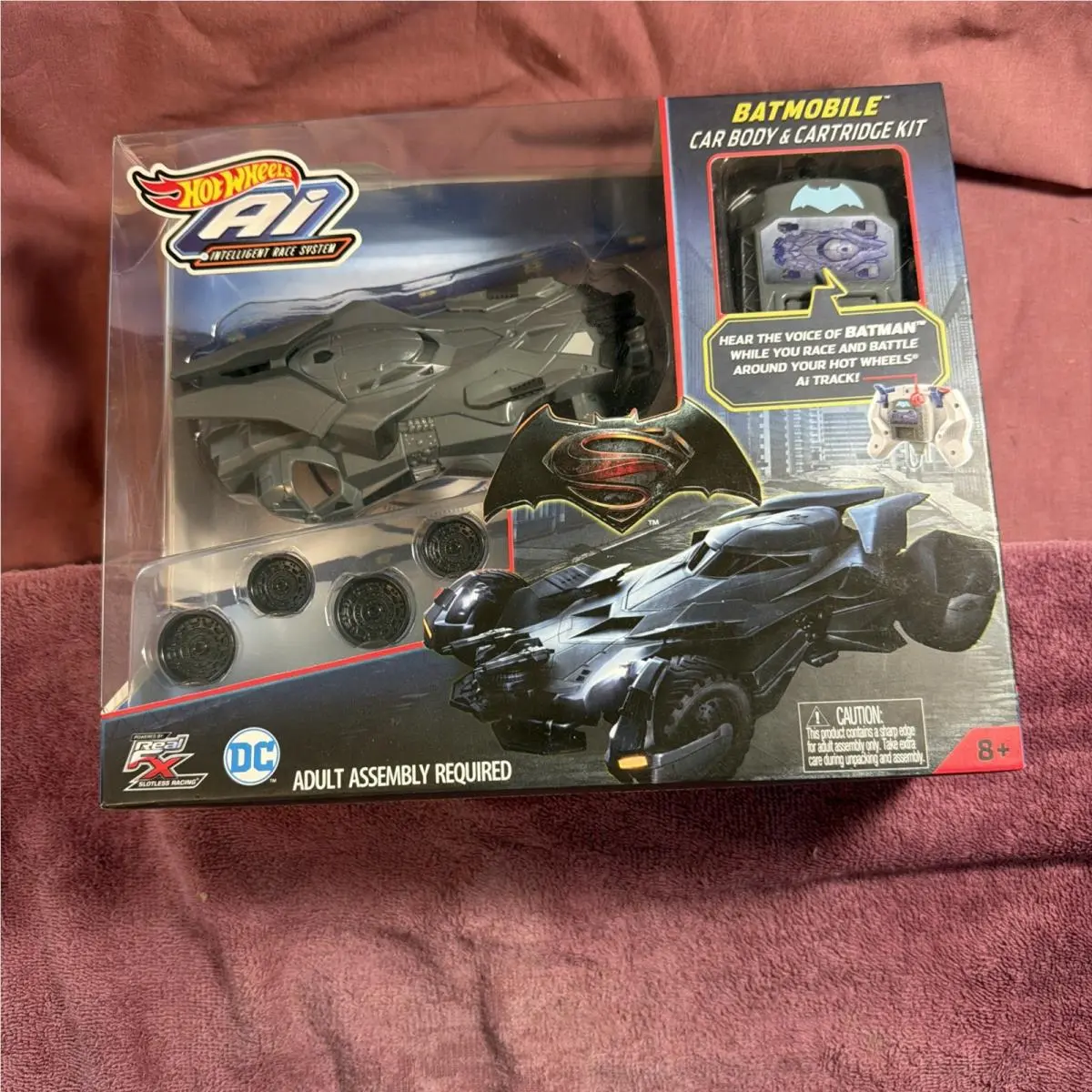 Hot Wheels Ai DC Batman Batmobile Car Body Cartridge Kit Voice Sound Real FX