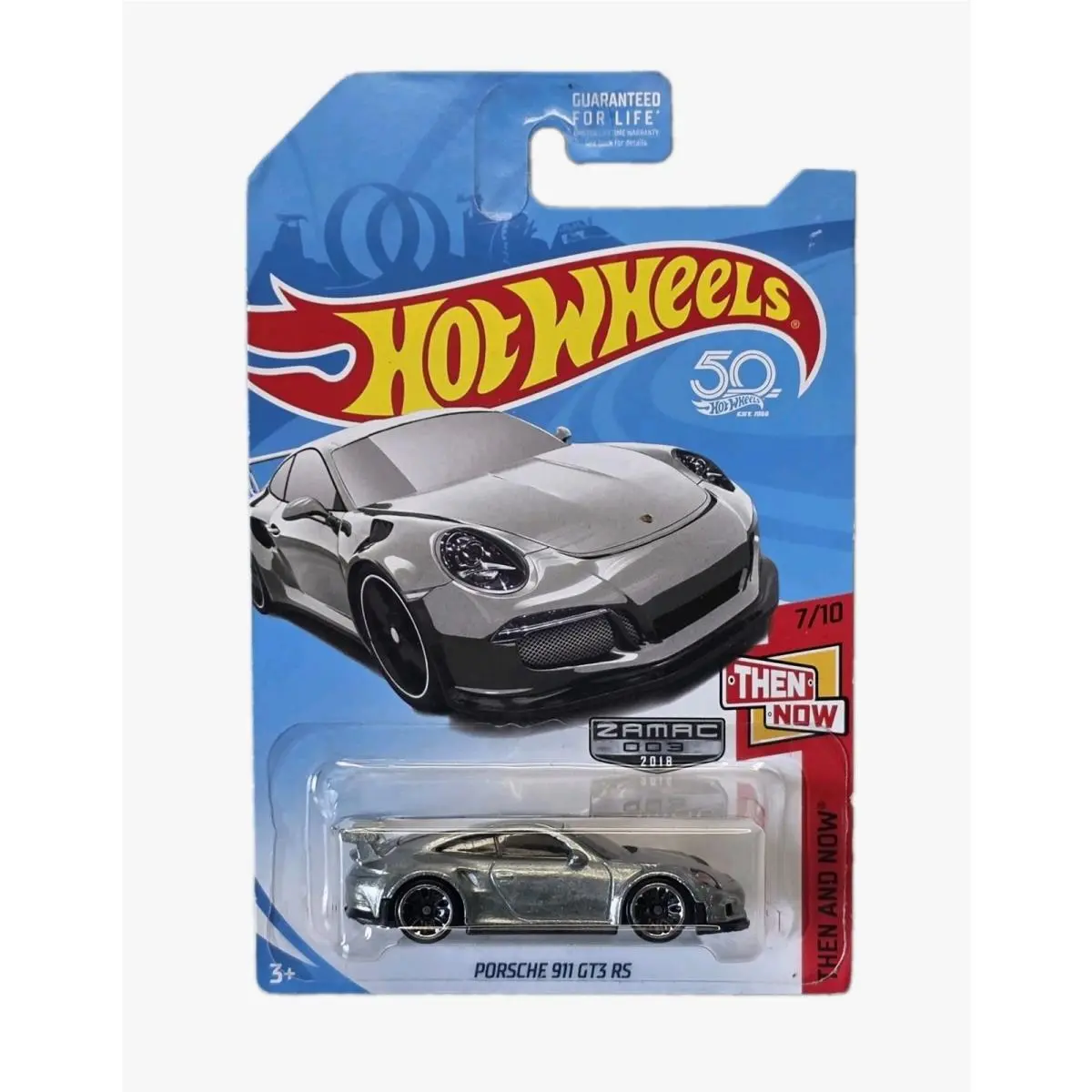 Hot Wheels Porsche 911 GT3 RS Zamac 2018 Then and Now 7/10