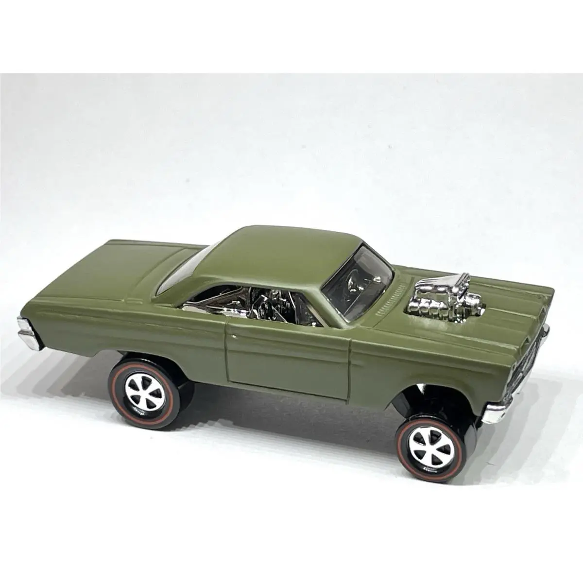 Hot Wheels `65 Mercury Comet Cyclone Gasser Custom Made Military Army Redline