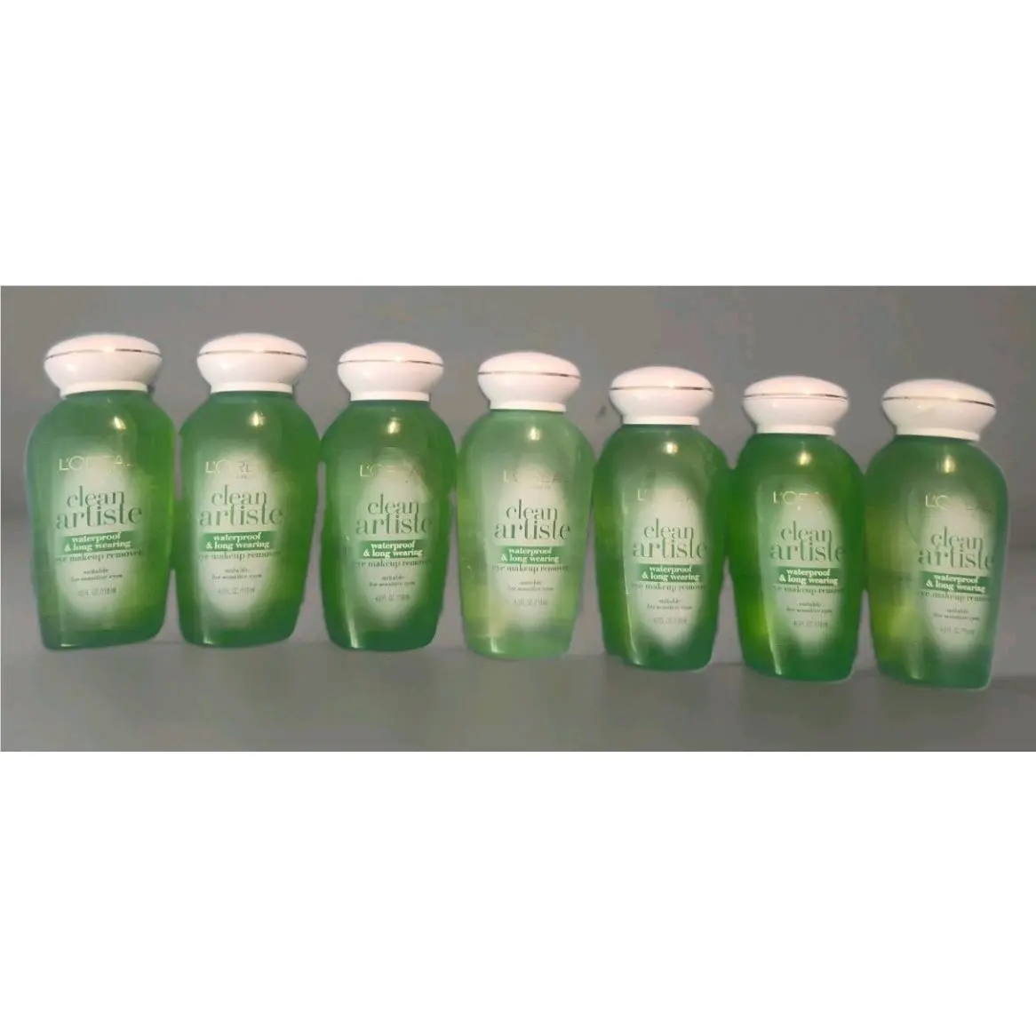 7 Pack L`oreal Paris Clean Artiste Waterproof and Long Wearing Eye Makeup Remova