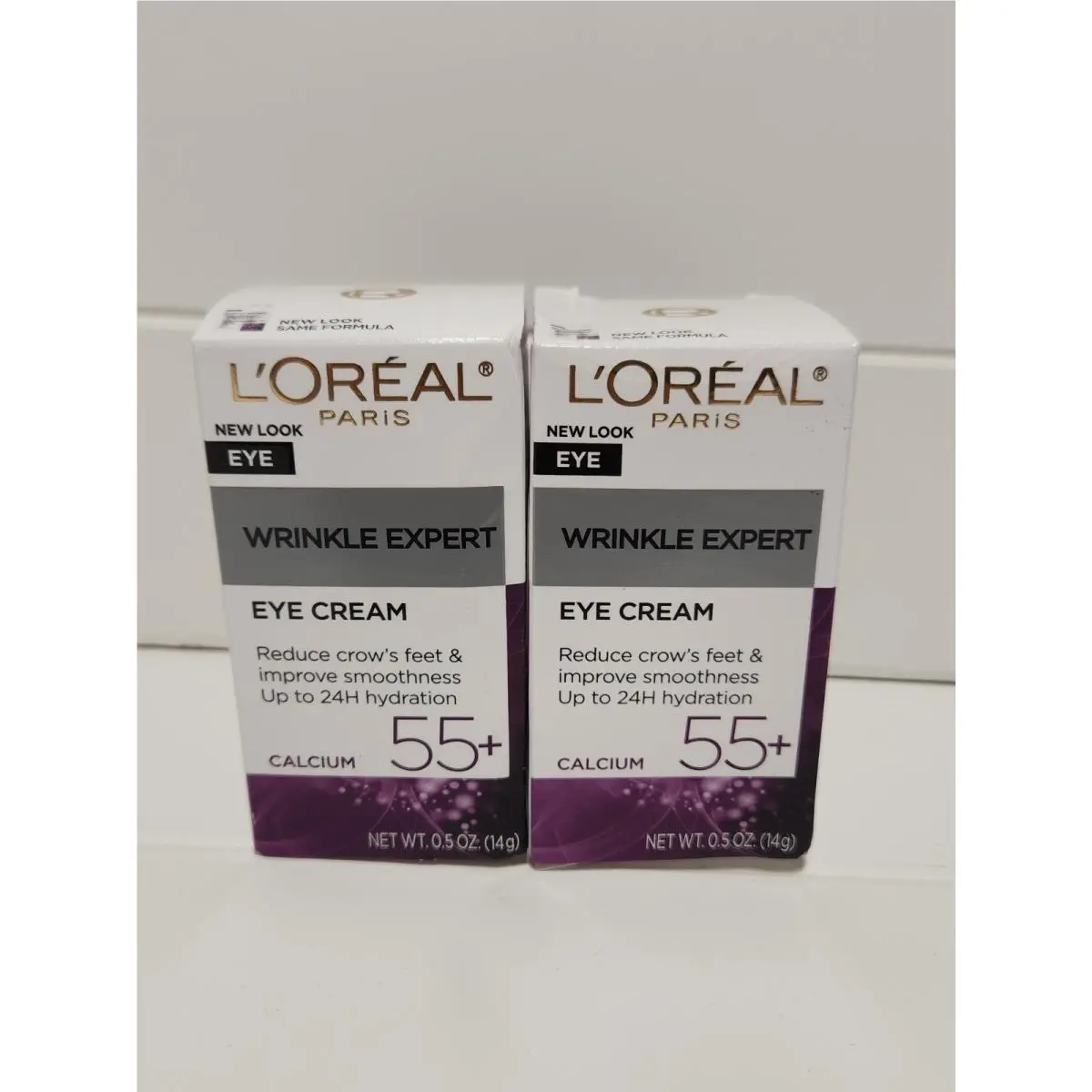 2 L`oreal Paris Eye Wrinkle Expert 55+ Calcium Eye Cream Anti-wrinkle Intensive