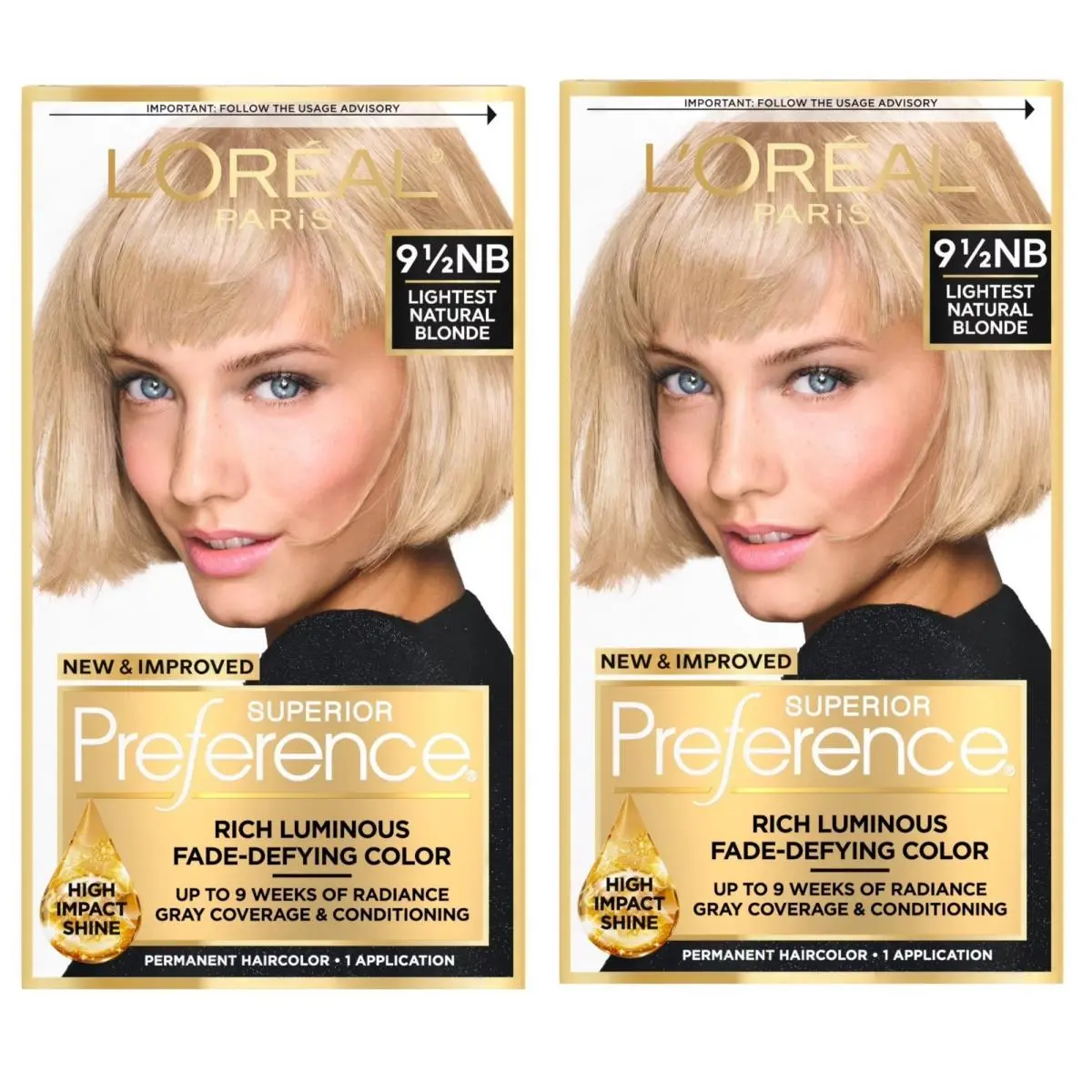 L`oreal Paris Age Perfect Excellence 9-1/2 Lightest Natural Blonde Qty=2