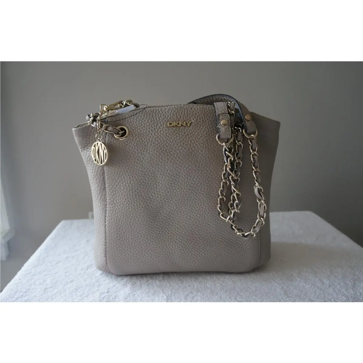 Dkny Purse Pebble Leather Tribeca Soft Tumbled Shoulder Tote Shopper Bag by DKNY