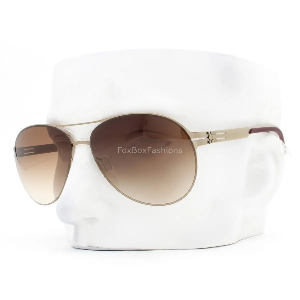 Ic Berlin x Mercedes Benz MB 02 Sunglasses Matte Bronze Brown Gradient W/case by ic! berlin