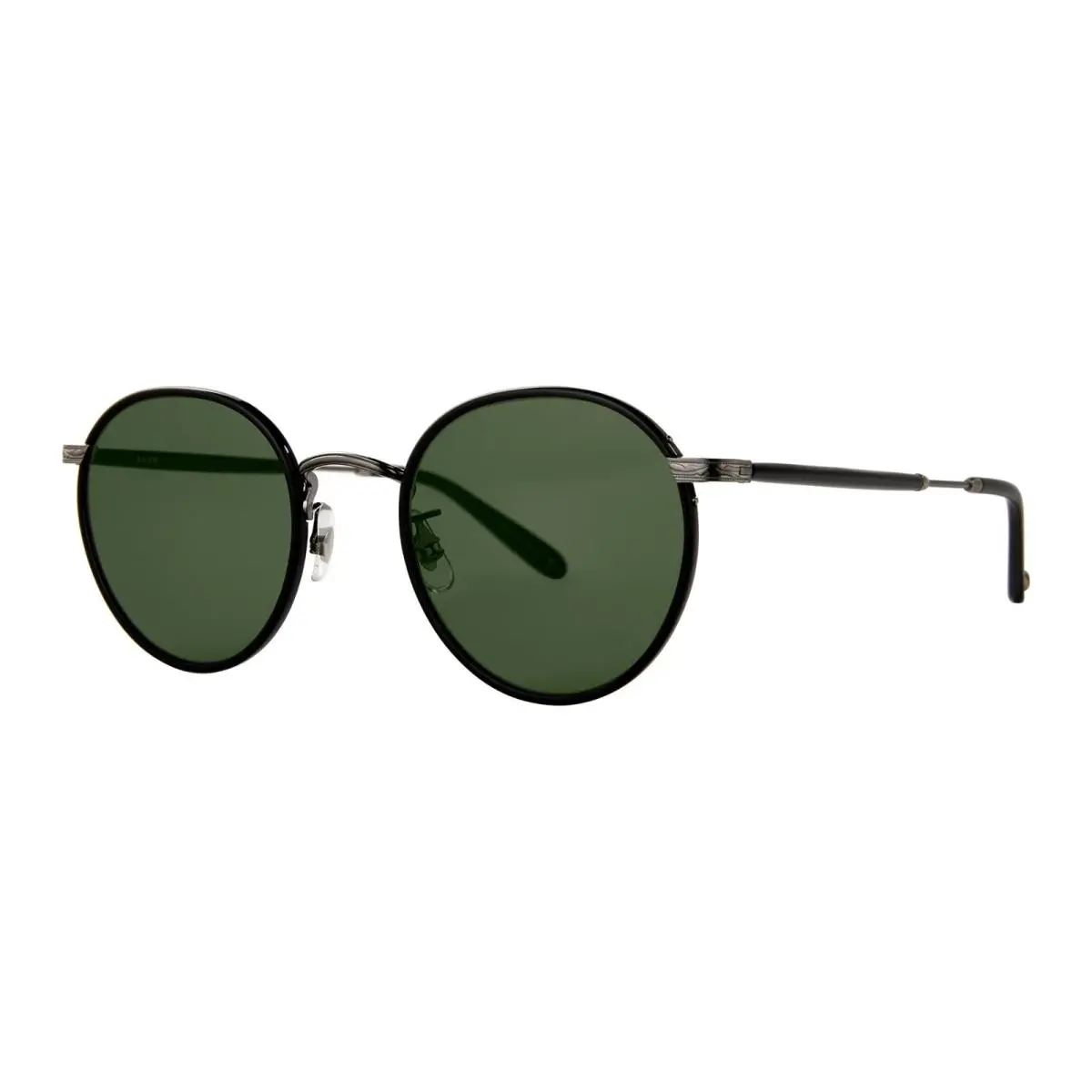 Garrett Leight Wilson Sun Black-pewter/semi-flat Pure G15 Bk-pw Sunglasses