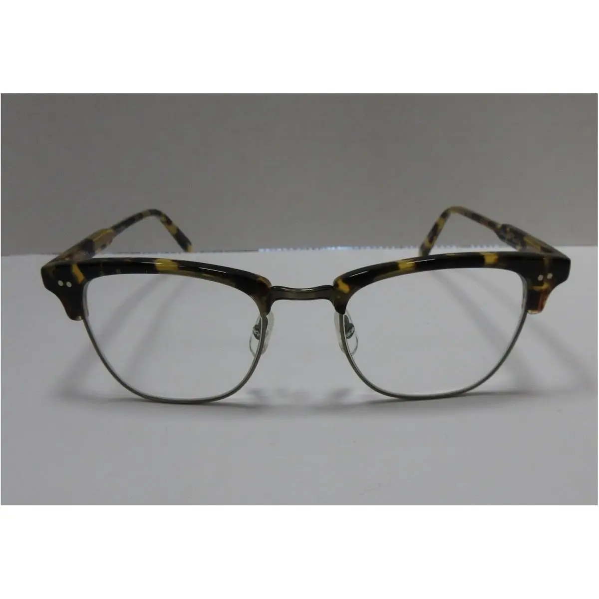 Garrett Leight Eyeglasses Men Brown Silver Lincoln Optical Dkt 48-21