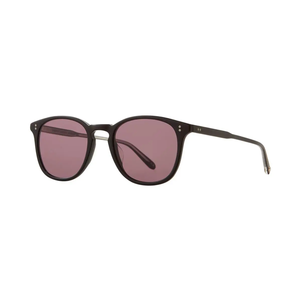 Garrett Leight Kinney Sun Matte Black/semi-flat Pure Acai Polarized Sunglasses