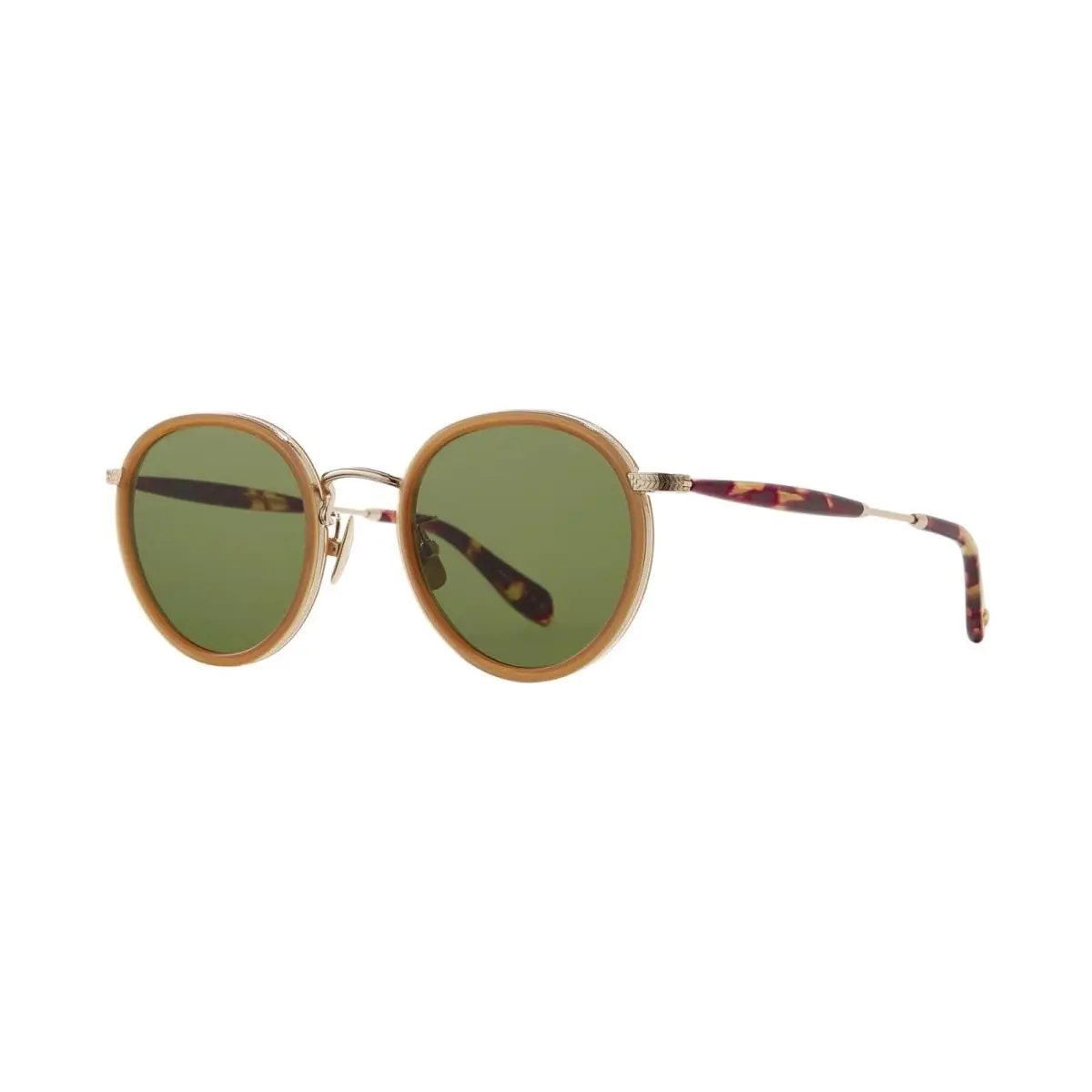 Garrett Leight Wilson X Sun Summer Sun-gold/semi-flat Pure Green Sunglasses