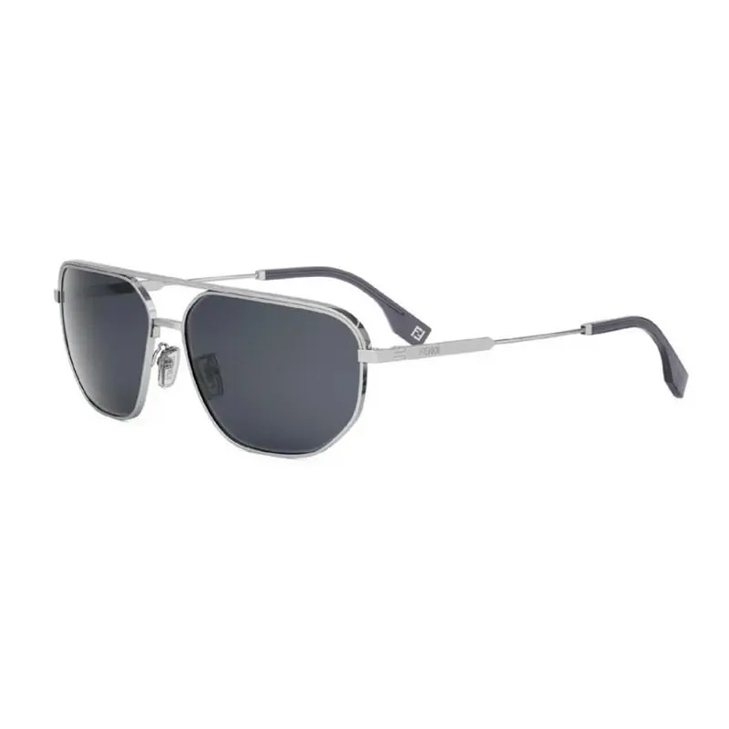 Fendi FE40154U Sunglasses Sun Glasses 16A Shiny Silver 61mm Men