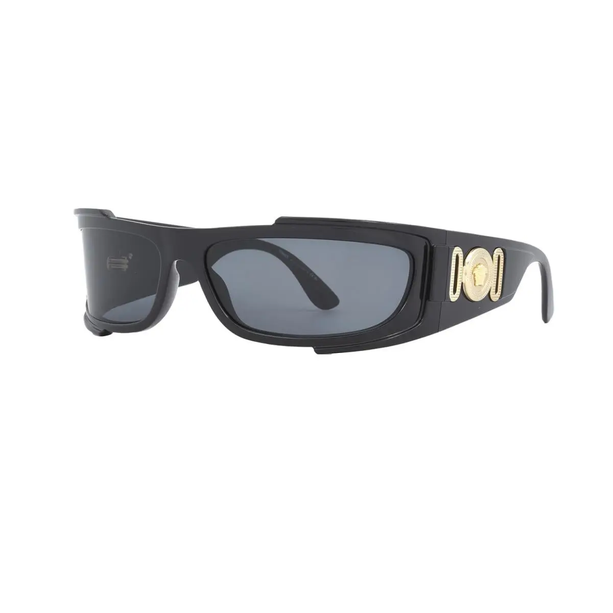 Versace Dark Grey Wrap Men`s Sunglasses VE4446 536087 67