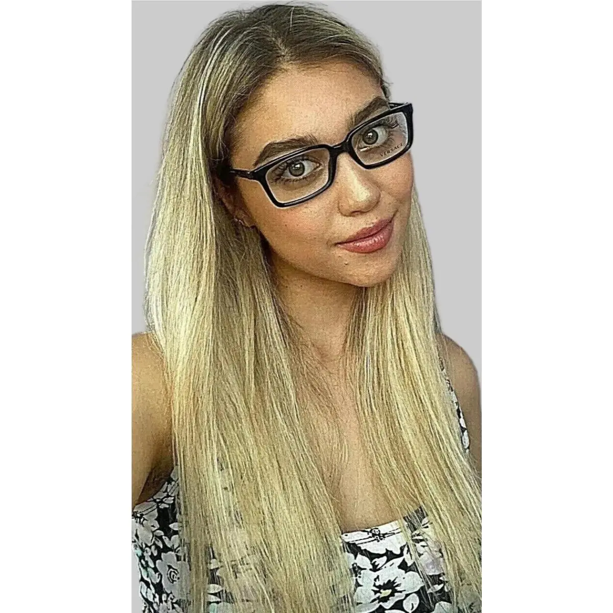 Versace Mod. 3174 GB1 Black 53mm Men`s Women`s Eyeglasses Frame Italy 2