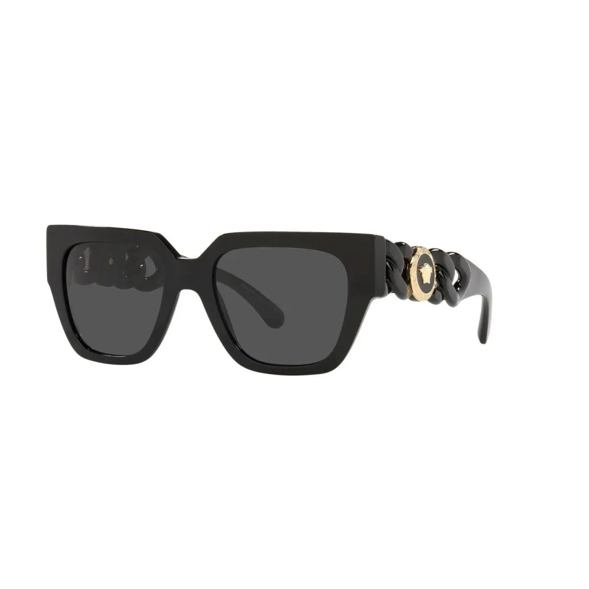 Versace VE4409F GB1/87 Asian Fit Black Dark Grey 53mm Women`s Sunglasses