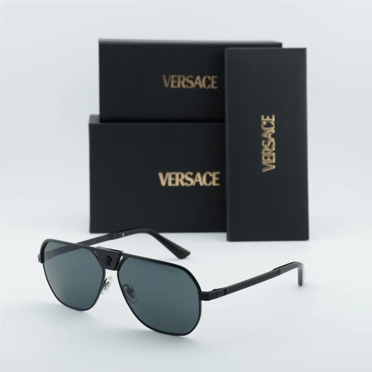 Versace VE2294 126187 Matte Black/dark Grey 61-12-145 Sunglasses