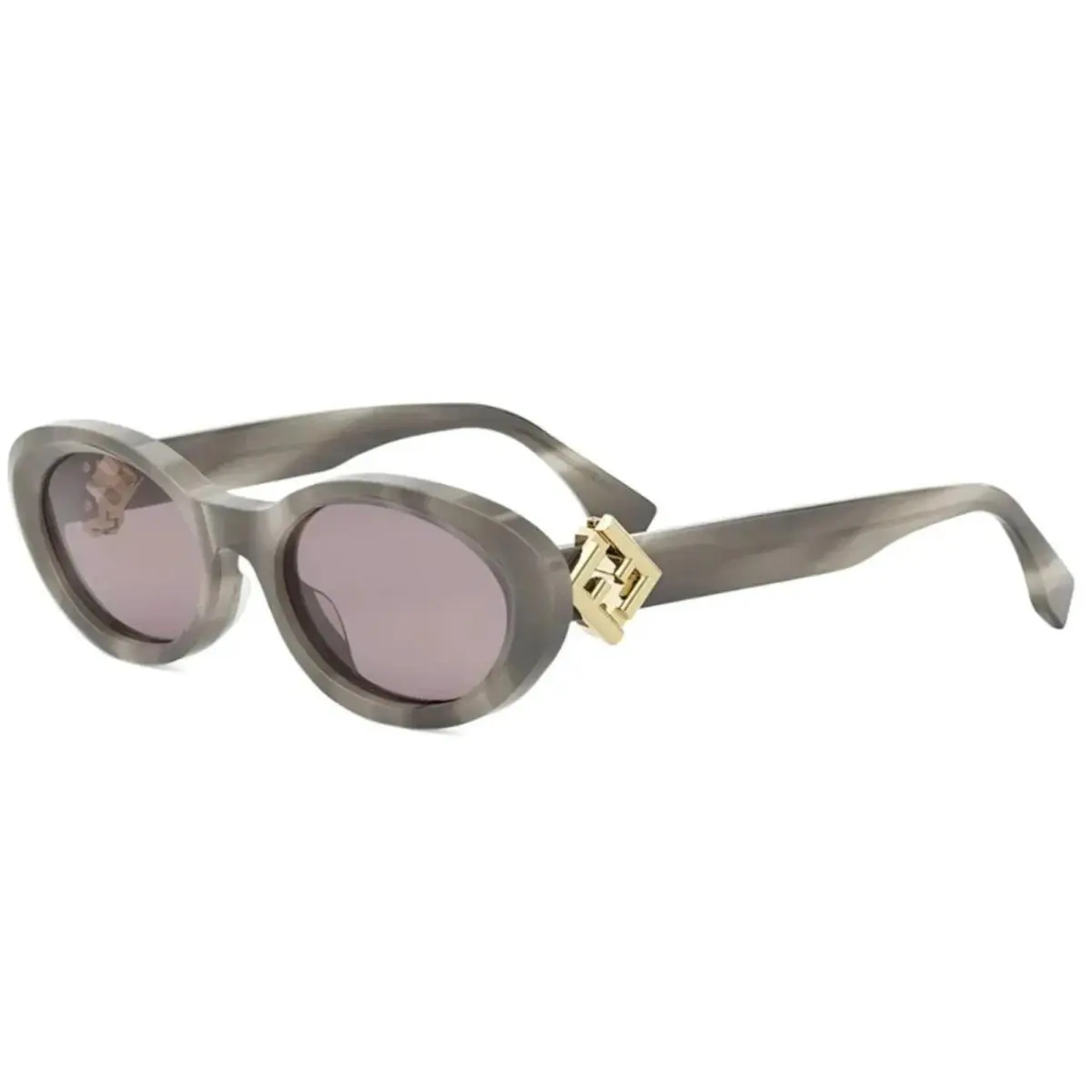 FE40140U 20Y Shiny Havana Grey Sunglasses Italy by Fendi