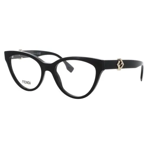 Fendi FE50134I 54001 Eyeglasses Eye Glasses 001 Shiny 54mm