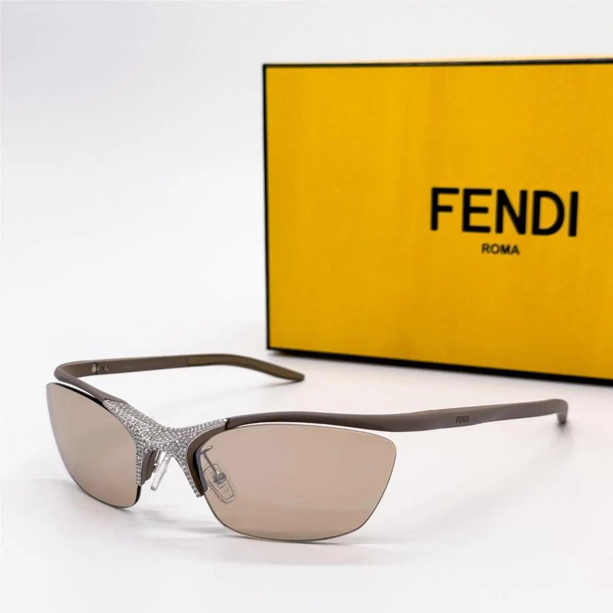 Fendi Sunglasses FE40176U 46G Limited Edition Beige Women Eyewear