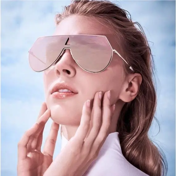 Fendi Rose Gold FF0193S Eyeline Avia Gold Mirror Lens