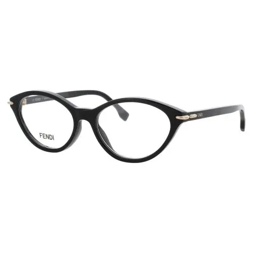 Fendi FE50126I 53001 Eyeglasses Eye Glasses 001 Shiny 53mm