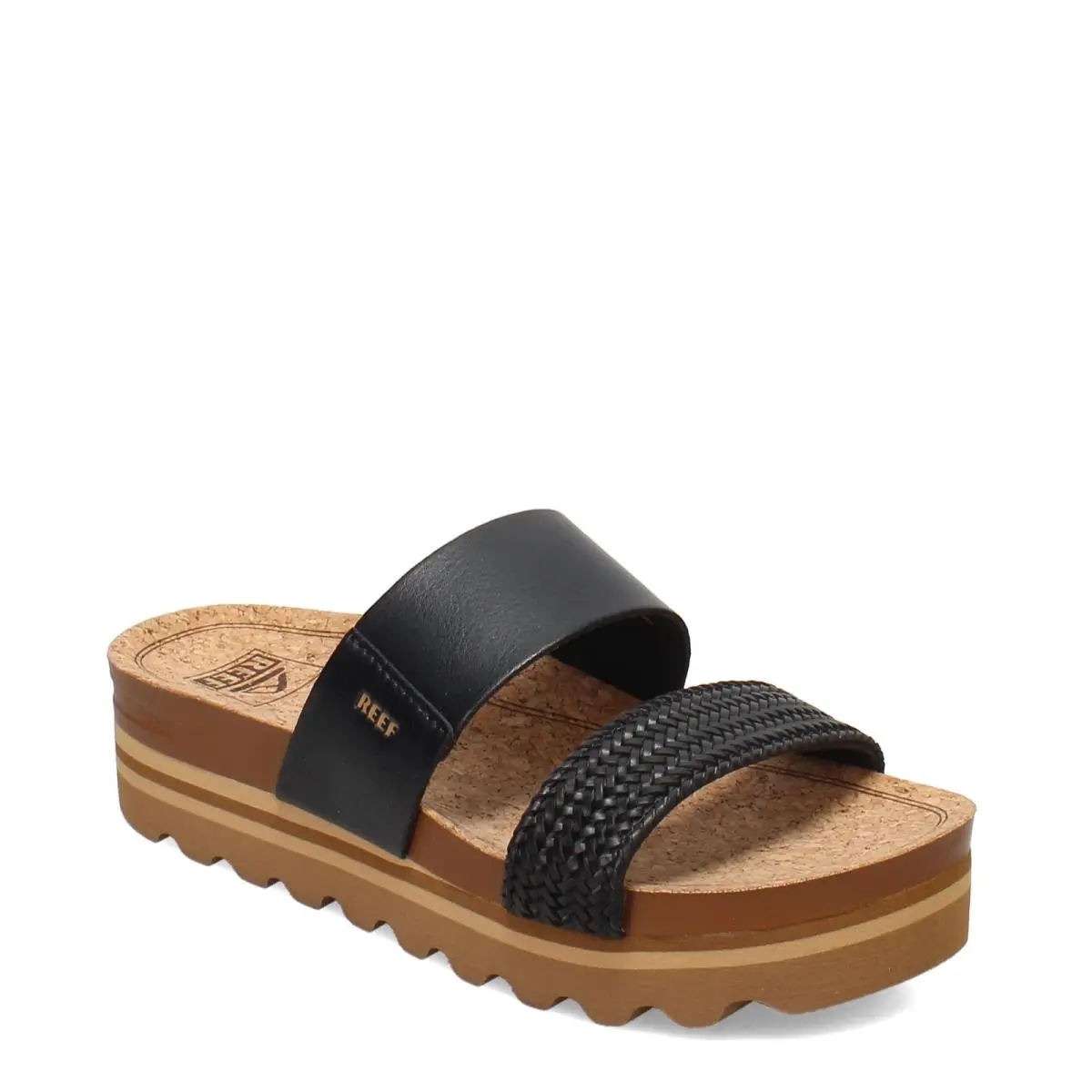 Women`s Reef Cushion Vista Hi Slide CI9862 Black Braid Synthetic - Black Braid