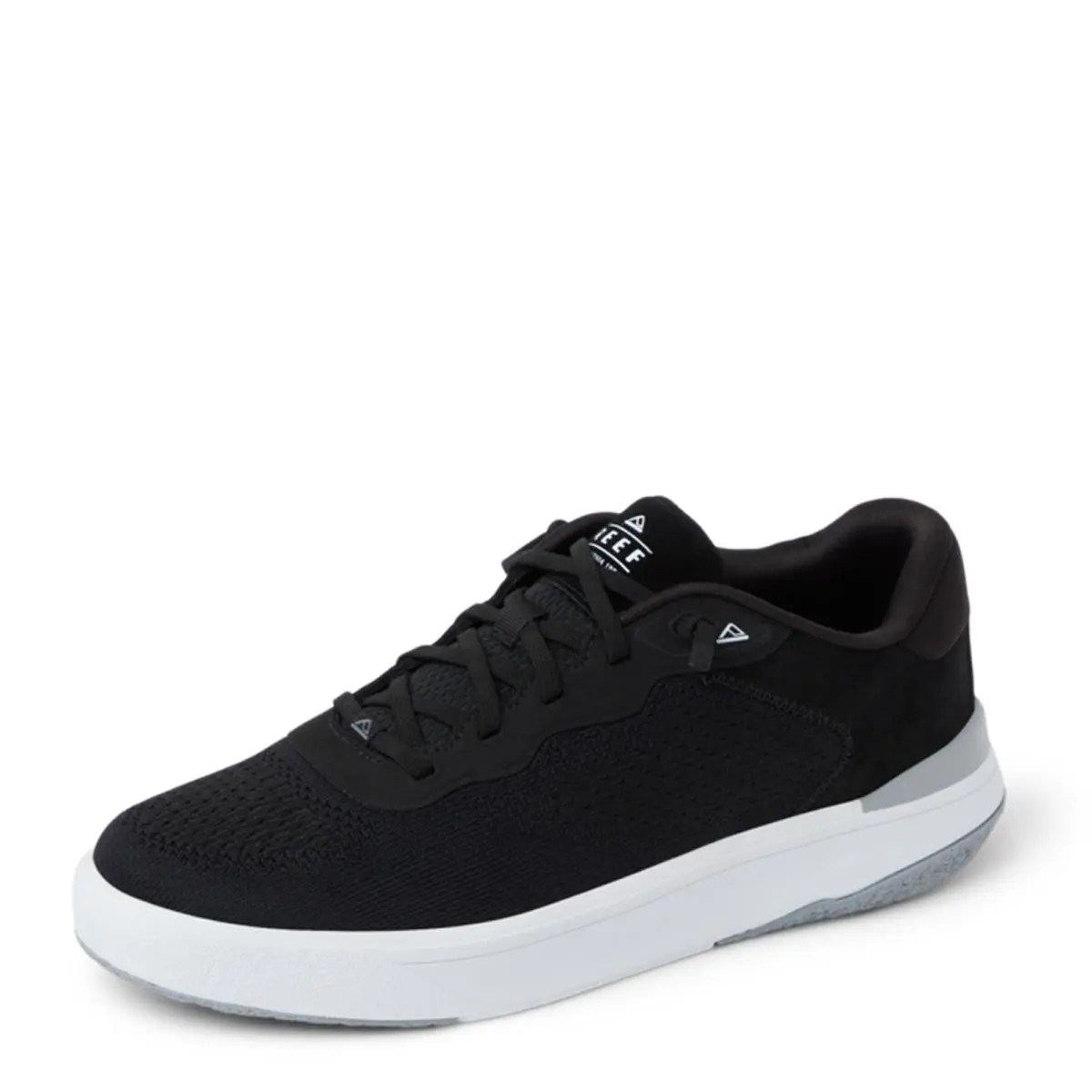 Men`s Reef Shoreline Del Mar Sneaker CJ8566 Black White Fabric-and-synthetic - Black White