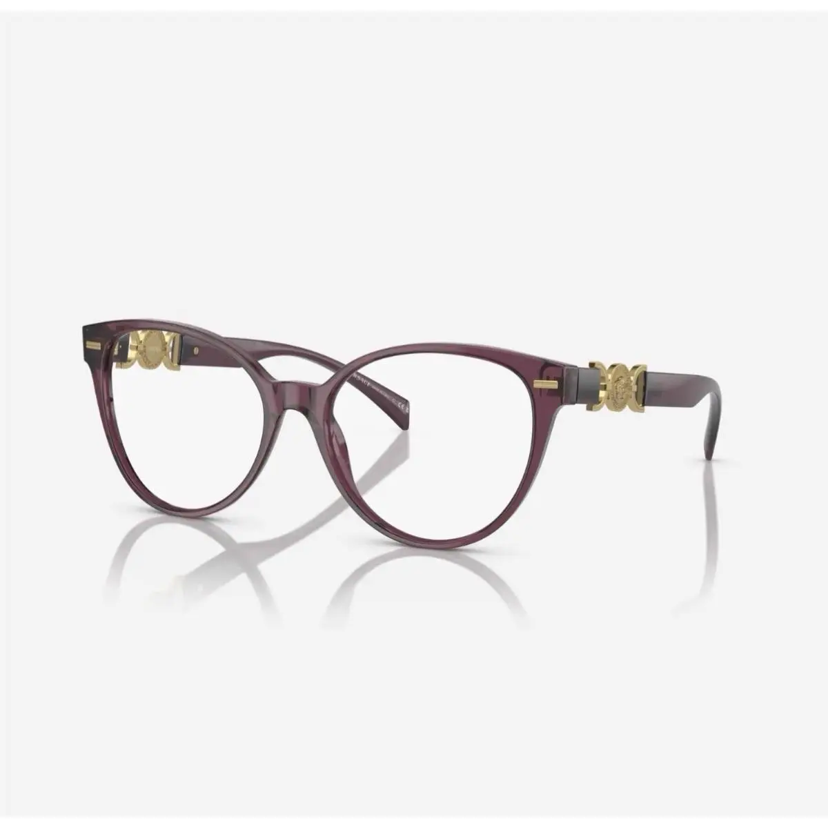 Versace VE3334 Eyeglasses Frame Women Transparent Violet 53mm