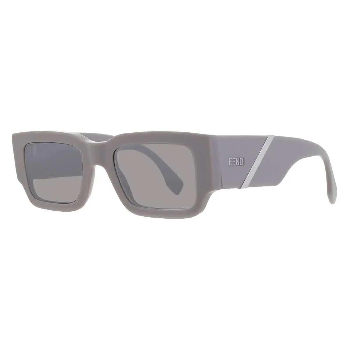 Fendi Grey Mirror Square Men`s Sunglasses FE40131I 20C 51 FE40131I 20C 51