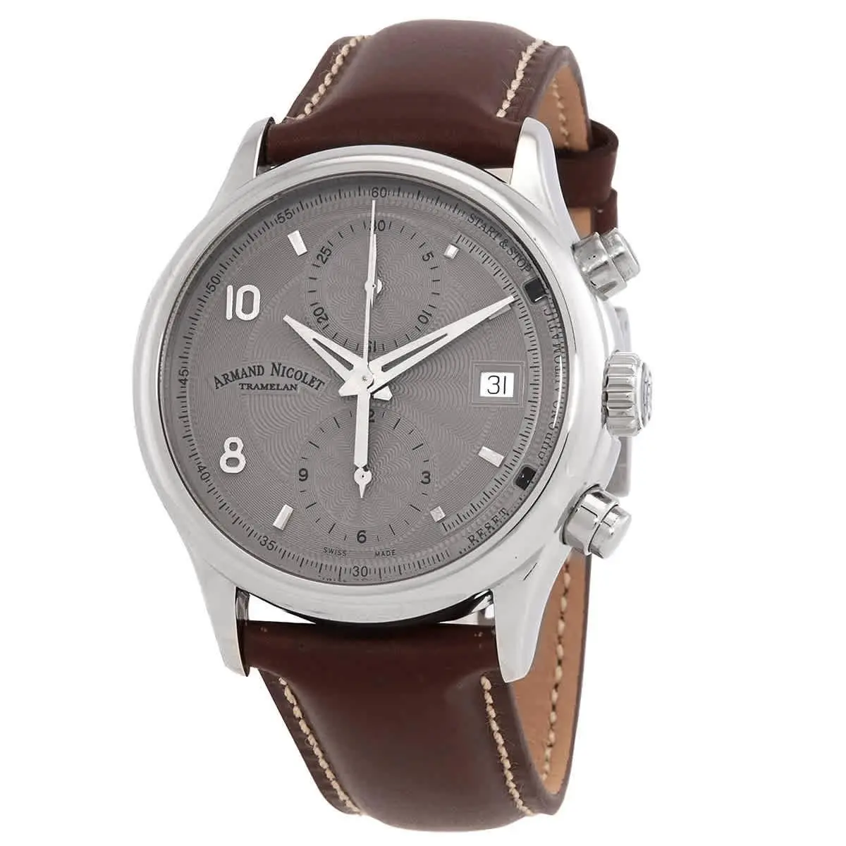M02-4 Chronograph Automatic Grey Dial Men`s Watch Z-EFC7K by Armand Nicolet