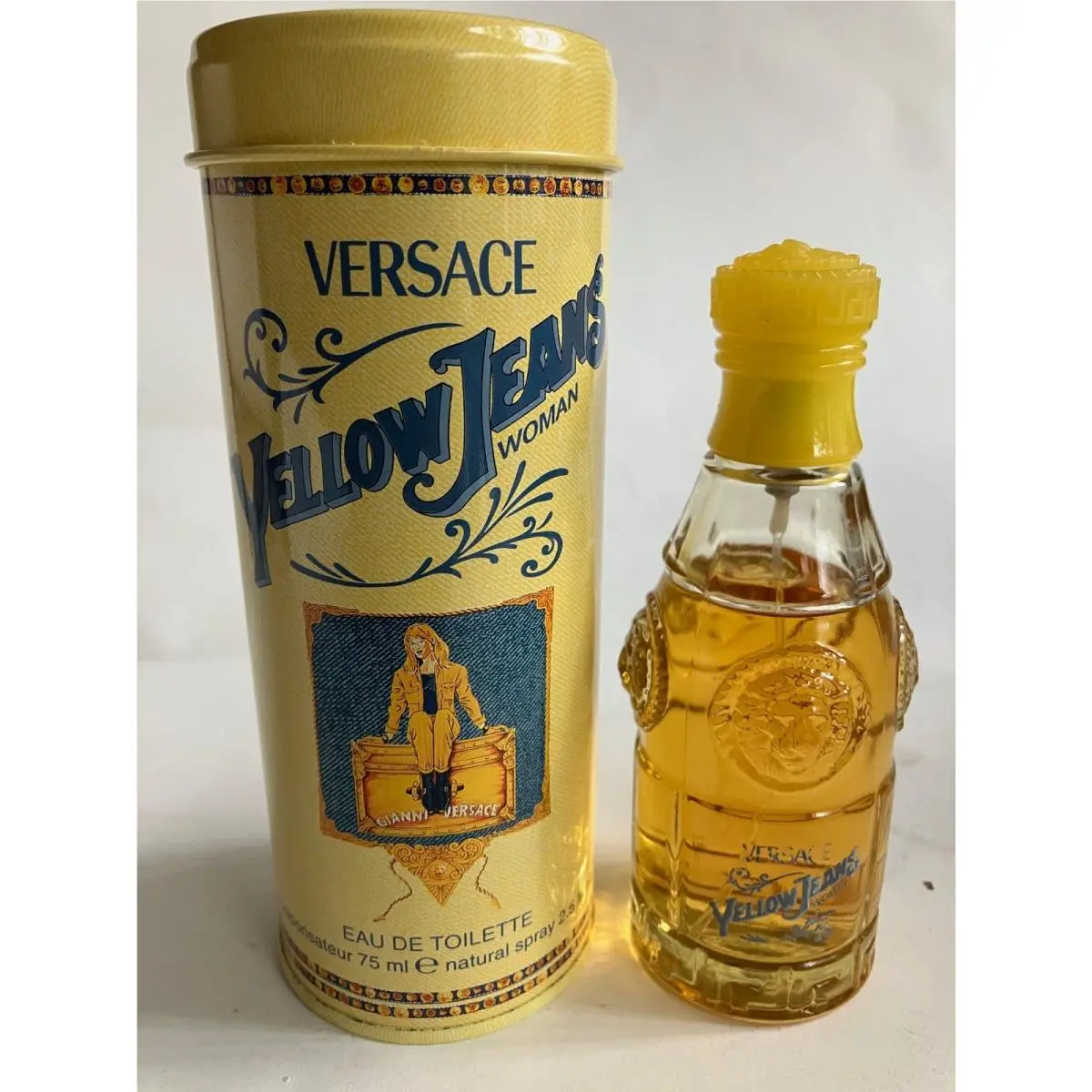Versace Yellow Jeans 2.5oz Edt For Women Vintage Rare