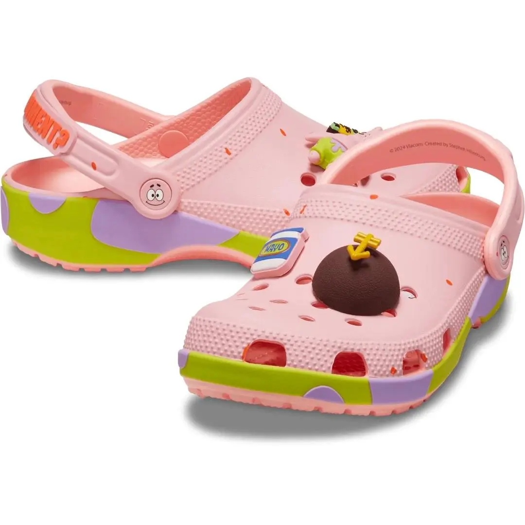 Crocs Spongebob Patrick Classic 209479-737 Clog Men 11 Pink Casual Shoes JAX2121