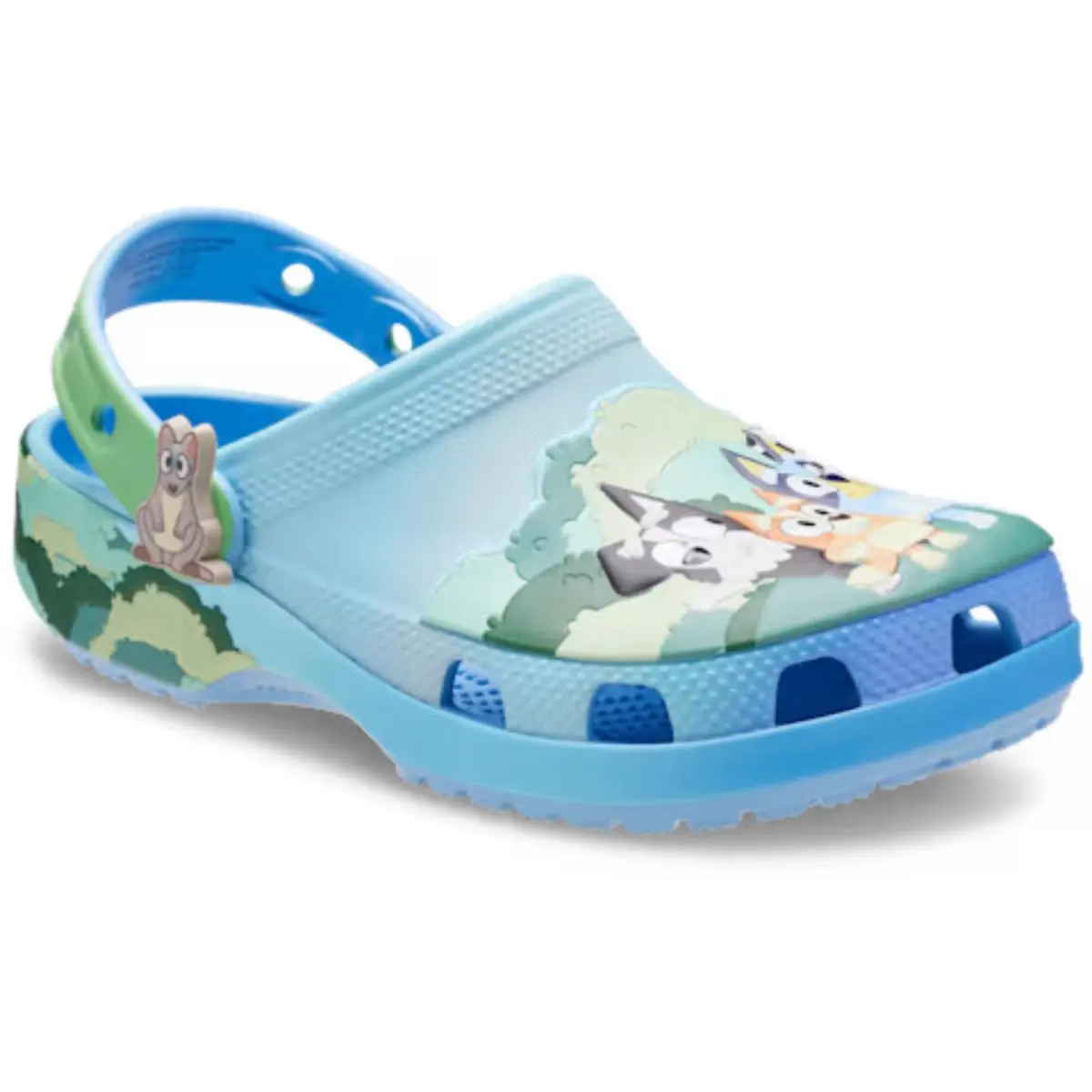 Crocs Bluey Best Buddies Classic 213492-90H Clog Kids US 1 Multi Slip On JAX2174