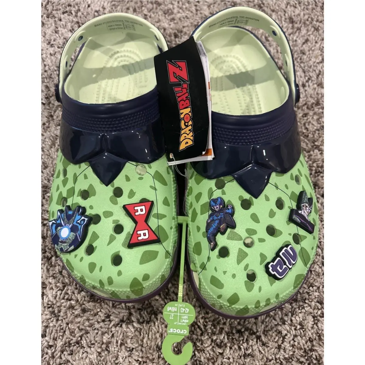 Crocs Cell Dragon Ball Z Classic Clog Men`s 9 Green/purple W11 211205-90H