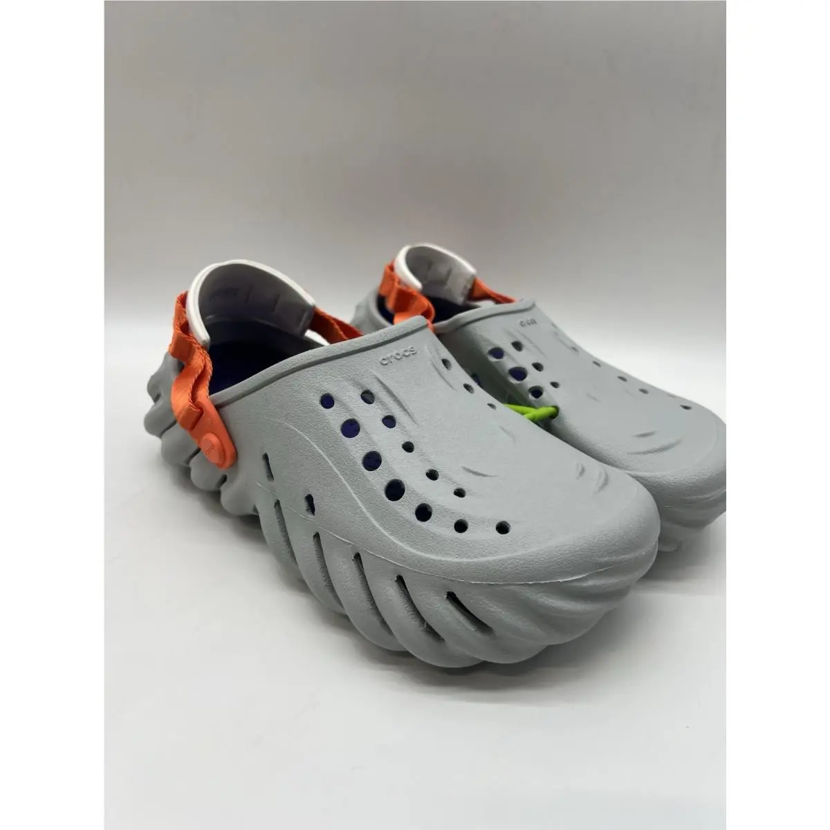 Crocs Echo Mirage Gray Clog Shoes Comfort Slides Sandals Size US 6M/8W