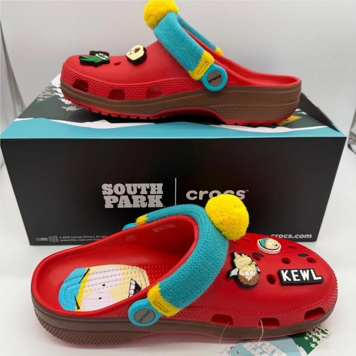 South Park Crocs Eric Cartman Classic Clog Red Mens 8 Womens 10