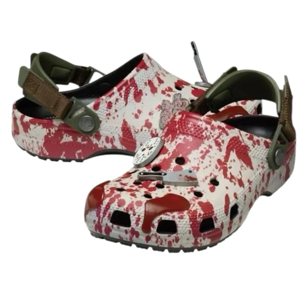 Crocs Classic Friday The 13th Jason Vorhees Clogs Mens 9 Womens 11 Slip On Shoes