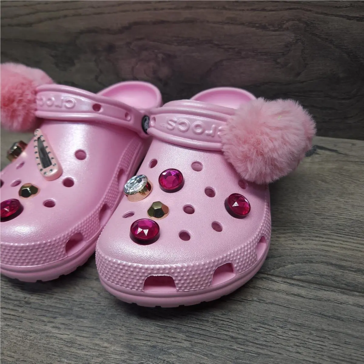 Crocs shoes - Crocs Classic Glitzy - Classic Glitzy - Pink, Exterior: Pink 3