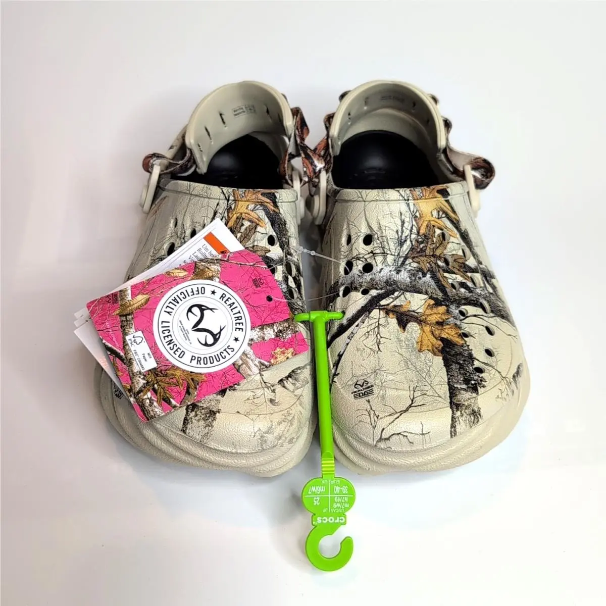 Crocs Realtree Edge Echo Clog Sandals - Men`s7/Women`s 9 Casual Comfort