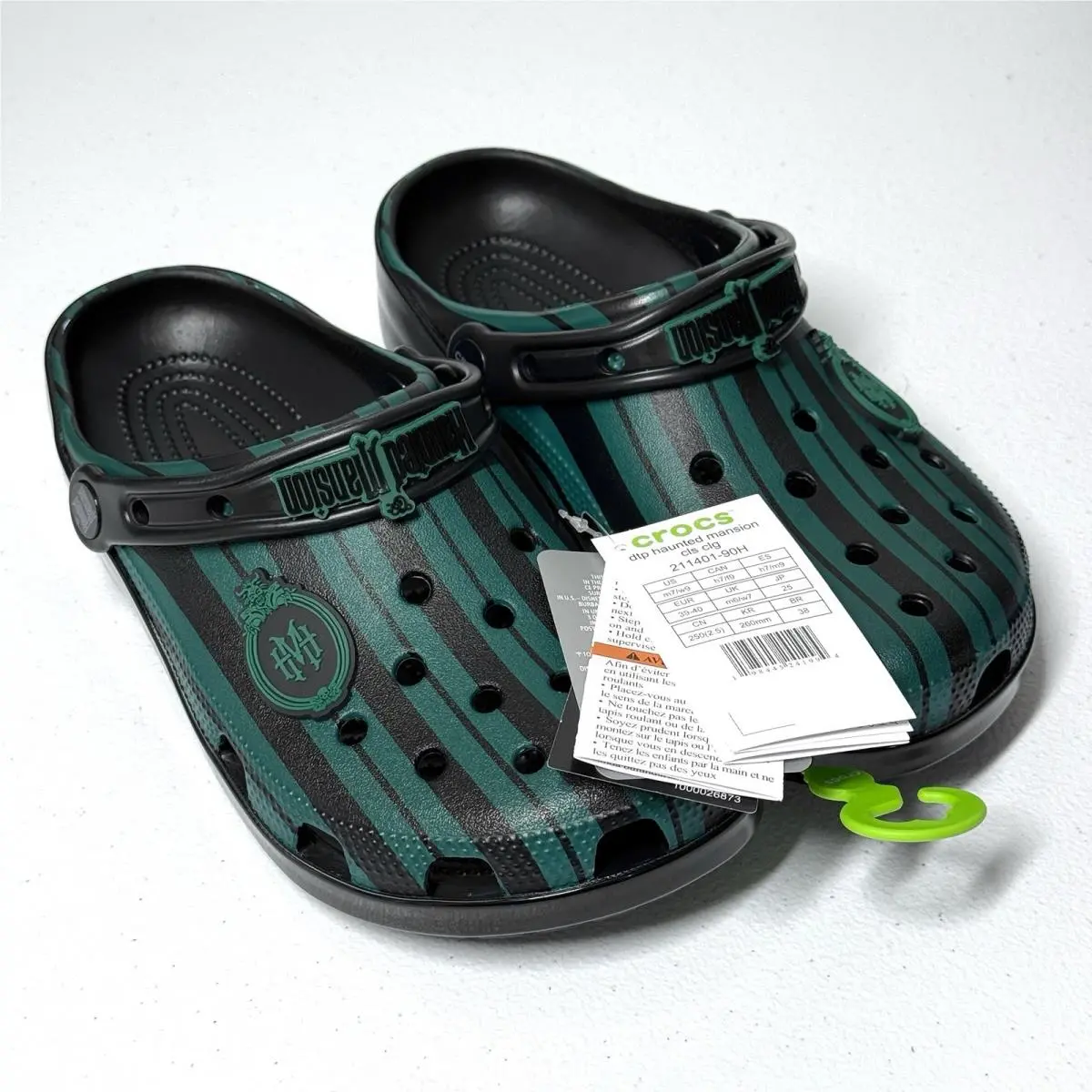 Disney Parks Crocs Haunted Mansion Ghost Host Adult Womens 9 Mens 7