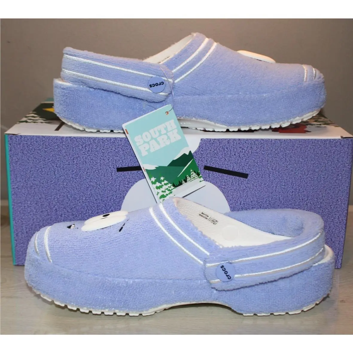 South Park X Crocs Towelie Classic Purple Clog Men`s Size 8