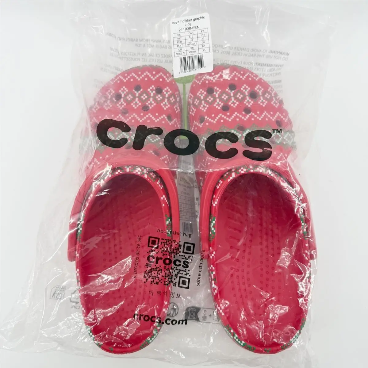 Crocs shoes - Red, Green 2
