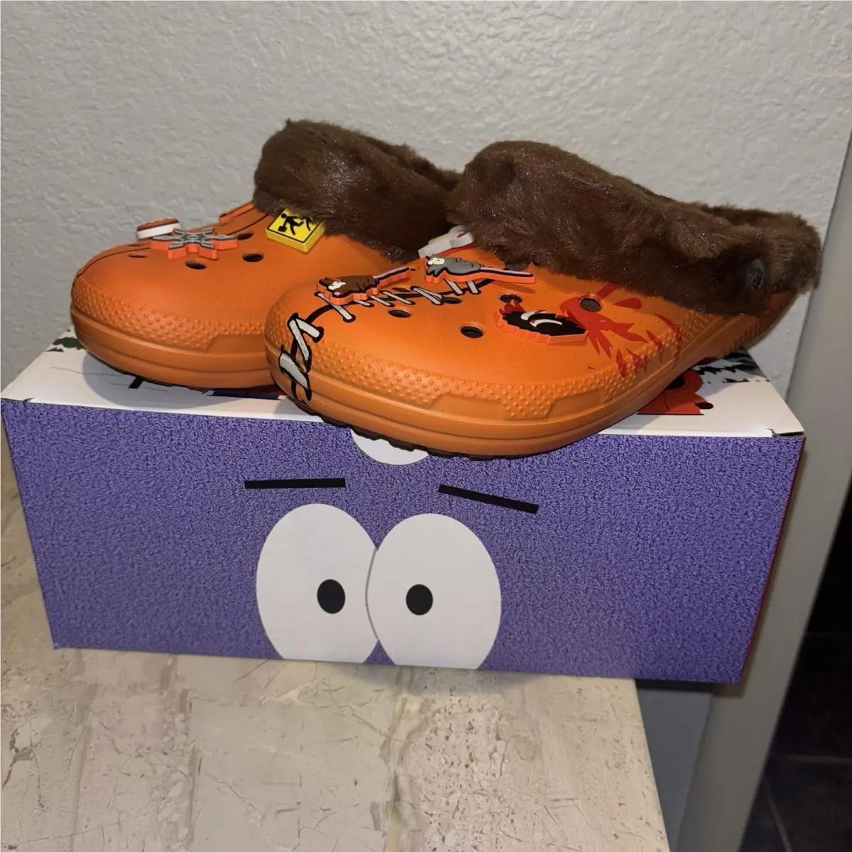 Crocs x South Park Kenny Classic Lined Slip-on Clogs Mens 10 Women 12 Shoes