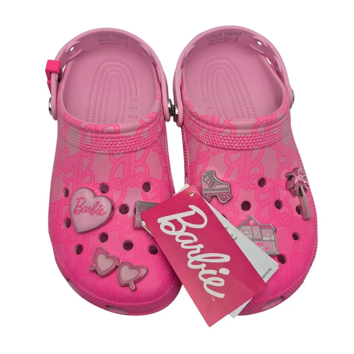 Crocs Mattel Barbie Classic Clogs Pink Women`s Size 8 Unisex Shoes 211405-90H
