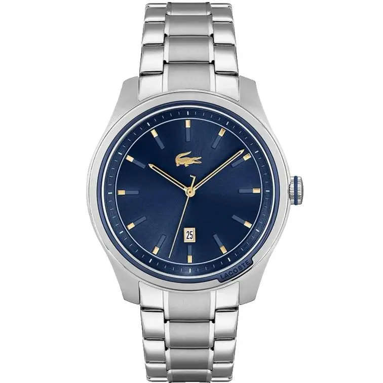 Musketeer 2011149 Blue Dial Silver Bracelet 43MM Mens Watch by Lacoste