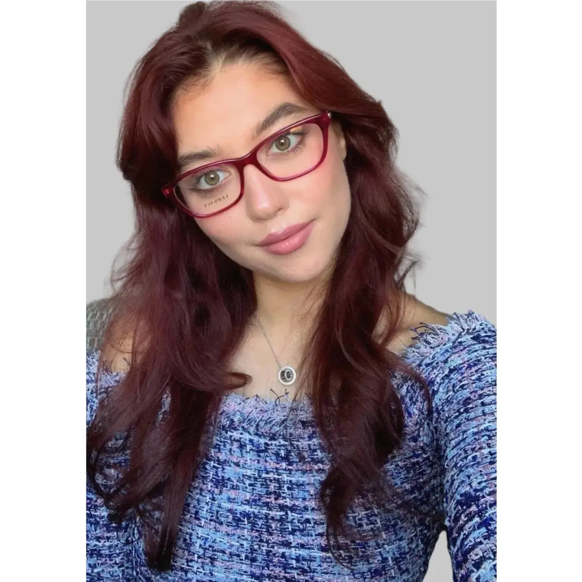Versace Mod. 3220 5097 Violet 54mm Cat Eye Women`s Eyeglasses Italy