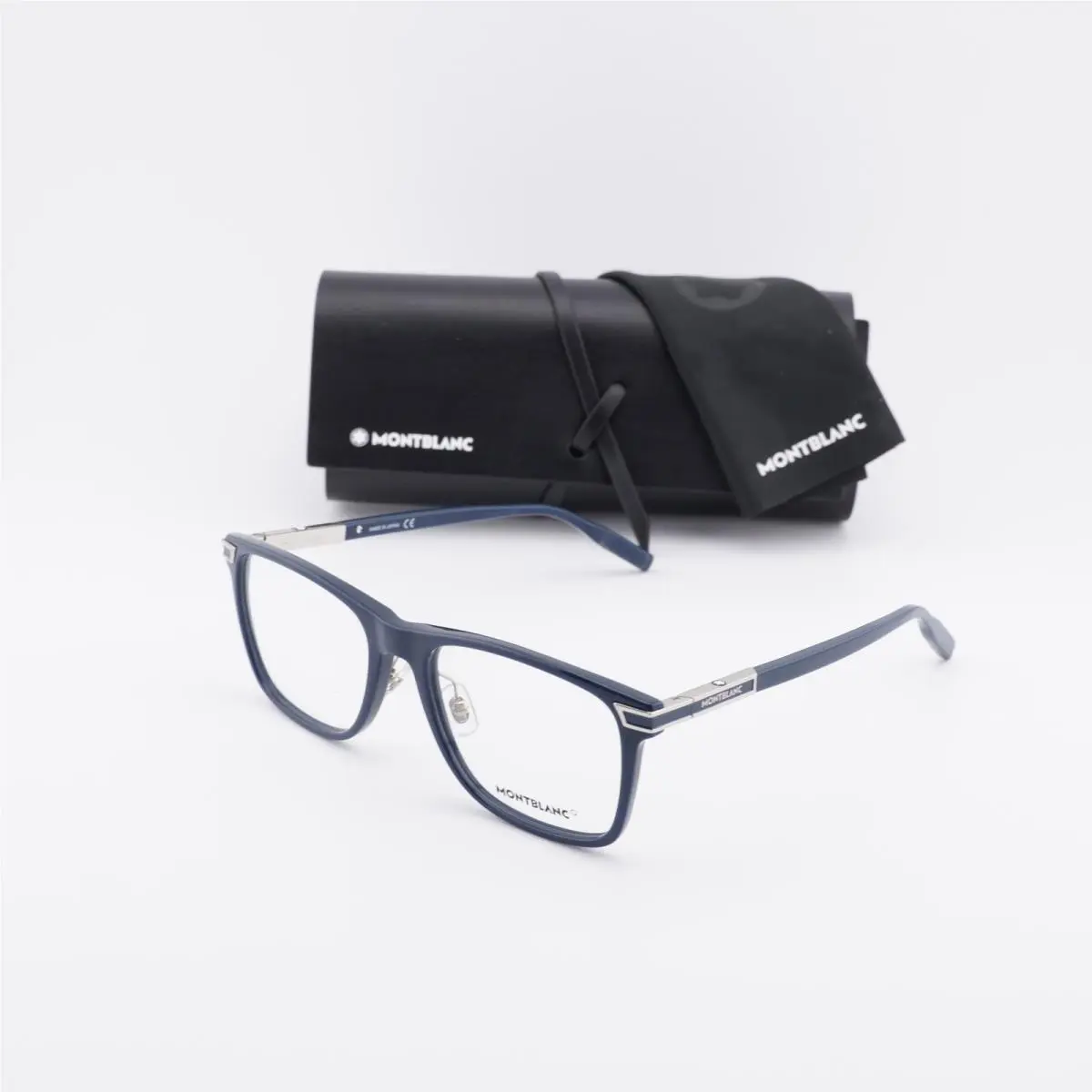 MB0042O 003 Blue 56mm Eyeglasses by Montblanc
