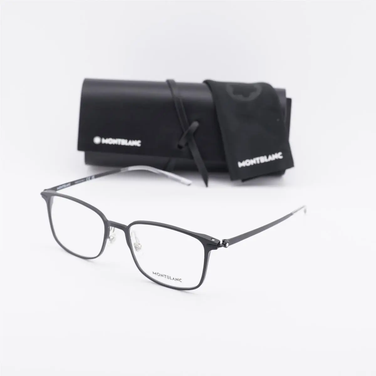 MB0196OK 001 Black 53mm Eyeglasses by Montblanc