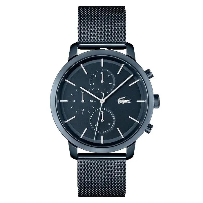 2011196 Blue Dial Stainless Steel Mesh Bracelet 44MM Mens Watch by Lacoste