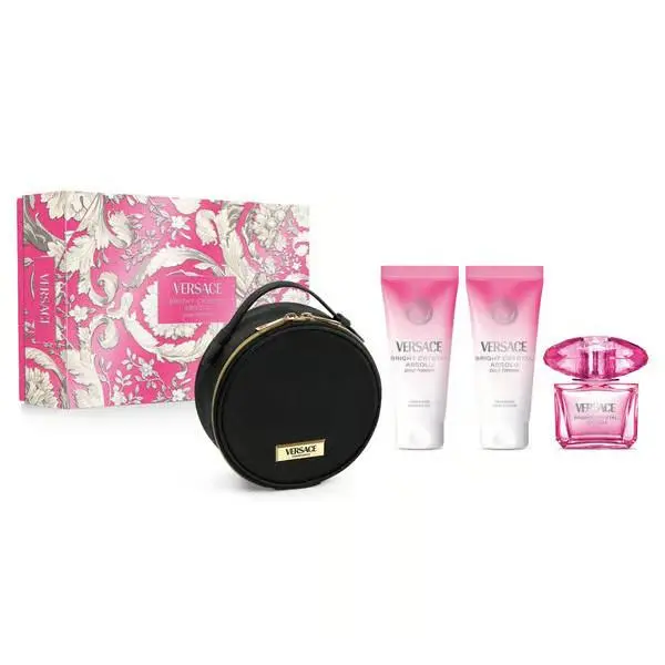 Versace Bright Crystal Absolu 3oz Edp + 3.4oz Shower Gel + 3.4oz Lotion + Bag