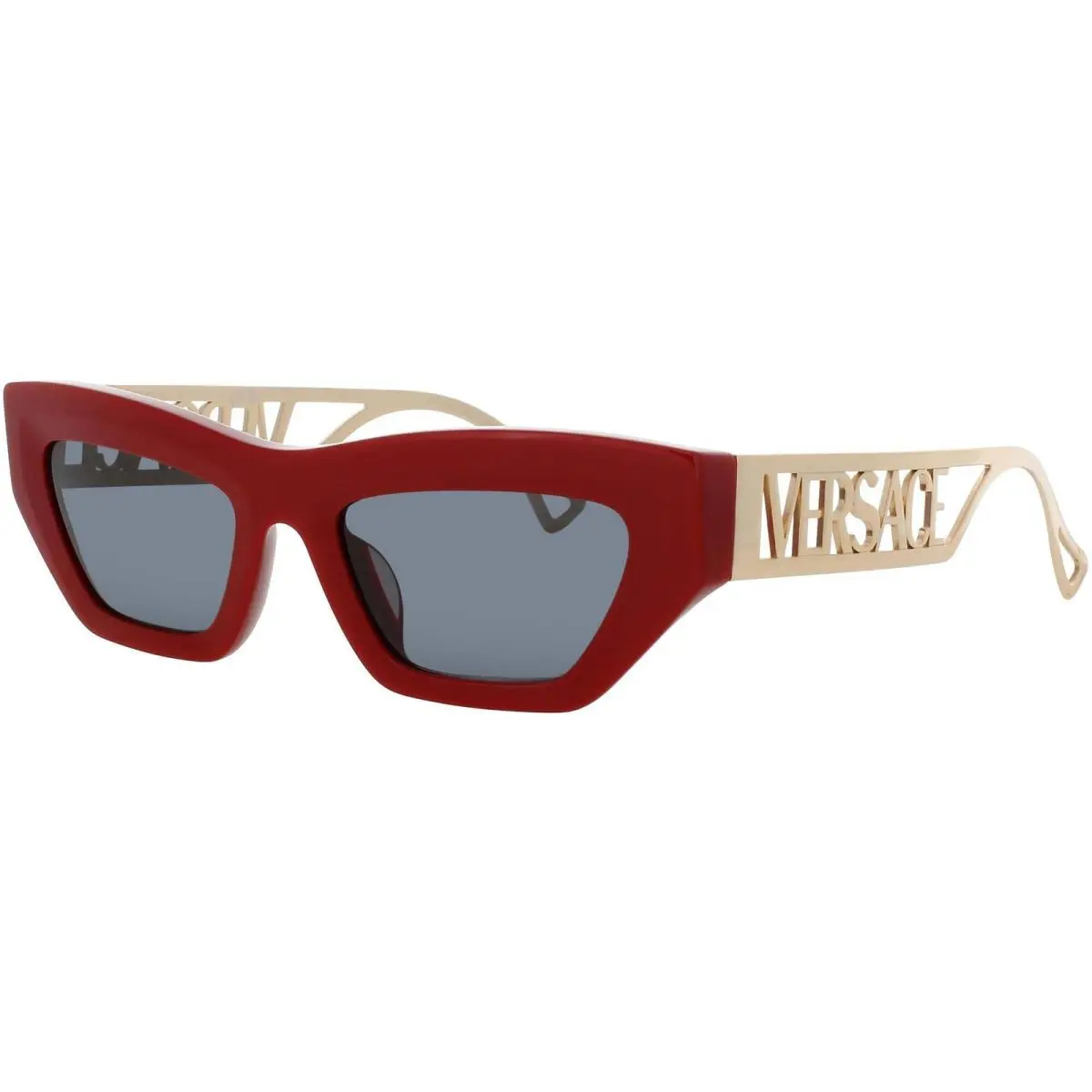 Versace Women`s Sunglasses Red Acetate Cat Eye Full Rim Frame 0VE4432U 5388