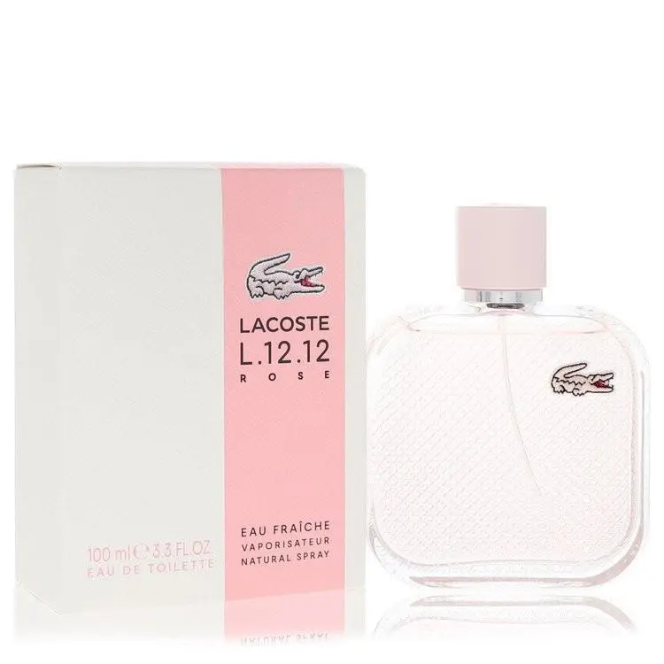 Eau De  L.12.12 Rose Eau Fraiche  Edt 3.3 oz / e 100 ml by Lacoste