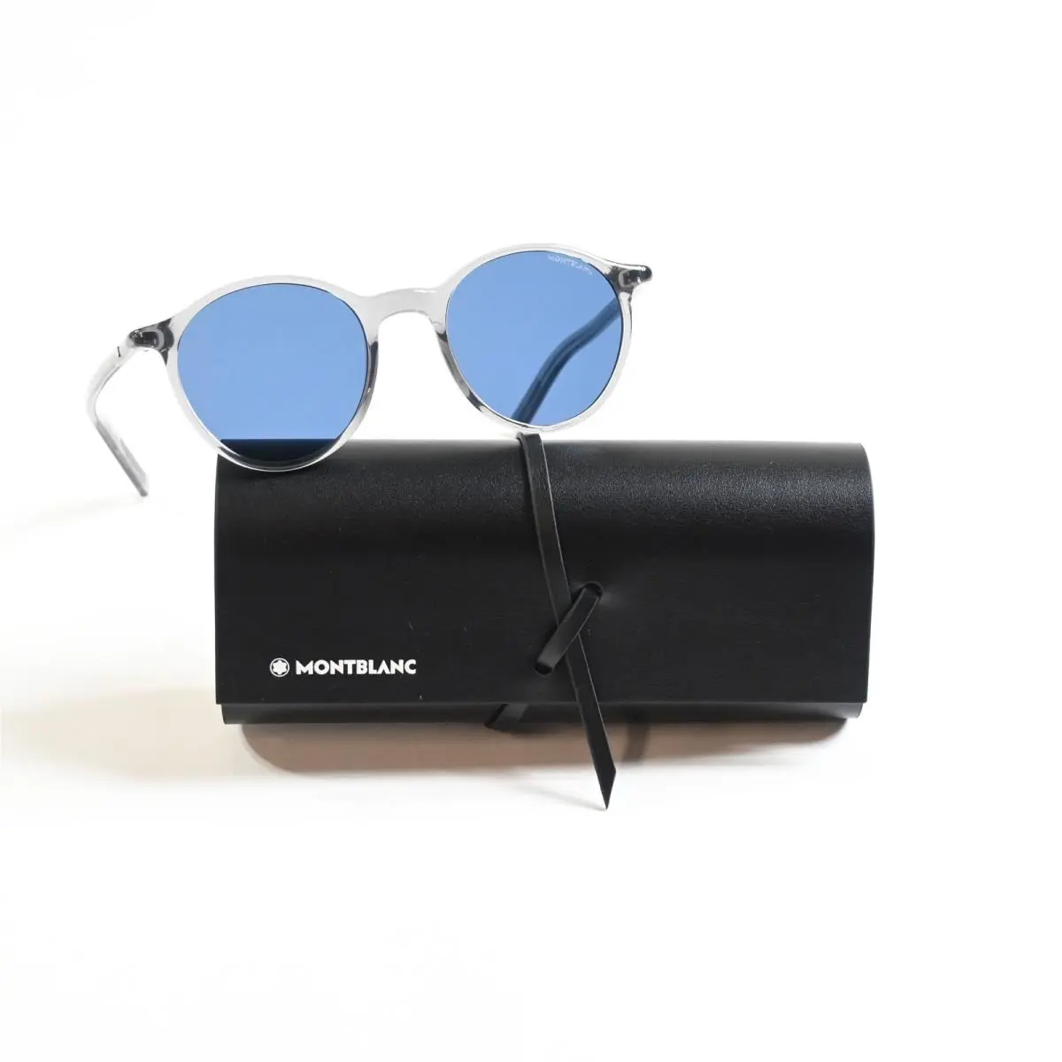 MB0324S 003 Mens Sunglasses Grey/blue 50mm by Montblanc